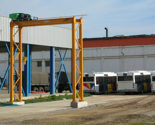 Fixed portal gantry crane at ELVO by th. kyriazakos sa